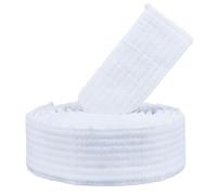 CREATCABIN Cinturón Blanco de Taekwondo, Hapkido, para Artes Marciales, Judo, Karate, TKD, Aikido, Uniforme de Clasificación, de Algodón, Largo, Suave, de Ajuste Universal, para Jiu Jitsu, Equipo de E