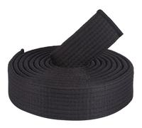 CREATCABIN Cinturón Jiu Jitsu Negro Cinturón Artes Marciales Poliéster Judo Jiu-Jitsu TKD Aikido Cinturón Clasificación Uniforme Cinturones Largos Suaves Ajuste Universal para Hombres Mujeres 280cm