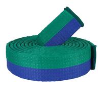 CREATCABIN Cinturón Karate Verde Azul Cinturón Artes Marciales Poliéster Judo TKD Aikido Cinturón Uniforme Cinturones Largos Y Suaves Ajuste Universal para Equipo Entrenamiento Deportivo 280cm