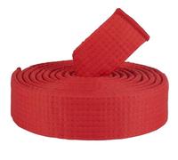 CREATCABIN Cinturón Rojo Jiu Jitsu Cinturón Artes Marciales Poliéster Judo Karate TKD Aikido Cinturón Uniforme Cinturones Largos Suaves Ajuste Universal para Accesorios Entrenamiento Deportivo 280cm