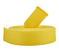 CREATCABIN Cinturón Taekwondo Amarillo Cinturón Artes Marciales Poliéster Judo Karate TKD Aikido Cinturón Uniforme Clasificación Cinturones Largos Suaves Ajuste Universal Jiu Jitsu para Adultos 280cm