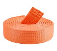 CREATCABIN Cinturones Naranjas de Jiu Jitsu, Cinturón de Poliéster para Artes Marciales, Judo, Karate, TKD, Aikido, Uniforme de Clasificación, Cinturón Largo Y Suave Universal para Adultos, Cinturones