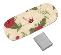 CREATCABIN Estuche Rígido para Gafas de Sol de Cuero Estuche para Gafas de Sol Estuche para Gafas Delgado Y Portátil Estuche para Gafas Estuche Protector Tipo Concha con Paño de Limpieza para Mujeres