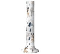 CREATCABIN Funda Protectora para Ventilador de Torre, A Prueba de Polvo, para Ventilador Vertical, Color Blanco Ciervo, Lavable, para Decoración Navideña, 24x49 Pulgada