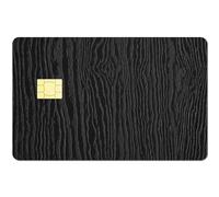 CREATCABIN Fundas Tarjetas Crédito Grano Madera Etiqueta Adhesiva Piel Tarjeta Débito Negra Que Personaliza Tarjeta Bancaria Calcomanías Protectoras Impermeable Extraíble Sin Burbujas 18.6x13.7 cm