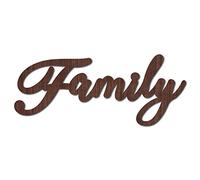 CREATCABIN Letrero Recortado Carta Familiar Madera Arte de la Pared Decoración Madera Palabra Escultura Signos Rústico Inacabado para Inauguración de la Casa Casa de Campo Puerta Delantera Entrada