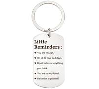 CREATCABIN Llavero de Recuerdo con Forma de Corazón Y Abrazo, Colgante Conmemorativo con Palabras Grabadas, de Acero Inoxidable, Ideal para Largas Distancias, Regalos Inspiradores para Conmemorar A Mu