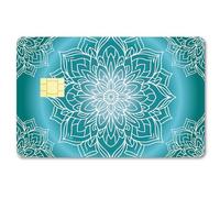 CREATCABIN MandaFlor Tarjeta Etiqueta PiTarjeta Débito Tarjeta Crédito Cubierta Tarjeta Bancaria Protección Envoltura Extraíble Impermeable Sin Burbujas Delgada para Transporte Tarjeta 186x137mm