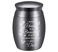 CREATCABIN Mini Urna de Cremación Urnas Pequeñas de Recuerdo Soporte para Cenizas Kit de Urna Funeraria de Aleación con Forma de Mariposa Negra Contenedor Miniatura Conmemorativo Urna Decorativa 4x3cm