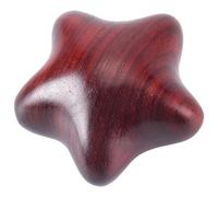 CREATCABIN Pequeño Abrazo de Bolsillo de Madera Estrella de Madera Tallada Hecha A Mano Color Granate Pequeño Pentagrama 3D Arte de Madera Portátil Regalo de Larga Distancia para Pensar En 4.7x4.5x3cm