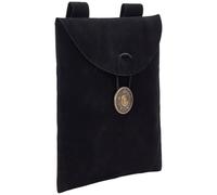 CREATCABIN Riñonera de Terciopelo, Accesorio para Disfraz, Bolsa de Caballero Vikingo, Rectangular, Medieval, con Botón, Bolsillo para Cinturón, para Espectáculo, Cosplay, Brujería, Suministros Wiccan