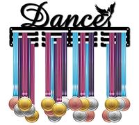 CREATCABIN Soporte para Medallas Baile,Soporte Medallas,Estante Deportivo,Soporte Hierro Metal,Resistente,Montado En la Pared,Nadador,Corredor,Atletas,Gimnasia,Ballet,Regalo,Más 60 Medalla Olímpica