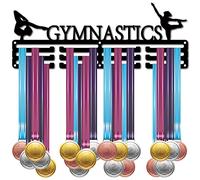 CREATCABIN - Soporte para Medallas de Gimnasia Colgador sobre 60 Estante para Medallas Premios Deportivos Soporte de Cordón de Metal Resistente Montado En la Pared para Atletas Campeones Jugadores