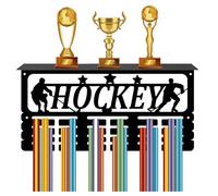 CREATCABIN Soporte para Medallas Hockey,Estante Trofeos,Colgador Medallas Soporte para Estante,Deportes,4 Fila,Montaje En Pared,Soporte para Hombres,Gimnasia,Fútbol,Correr,Natación,Premios,40x20x10cm