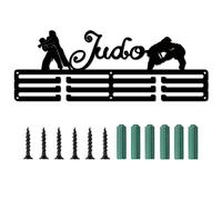 CREATCABIN Soporte para Medallas Judo Medal Hanger Sport Display Hanger Rack Premios Cordón de Metal Robusto Montado En la Pared Atletas Jugadores Gimnasia Regalo Más de 60 medallas
