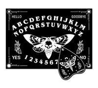 CREATCABIN Tablero de Madera para Espíritus, Tablero Parlante, Juego de Adivinación Y Radiestesia con Lonchera, Herramienta para Mensajes Metafísicos, Manualidades para Juegos Espirituales, Brujas Wic