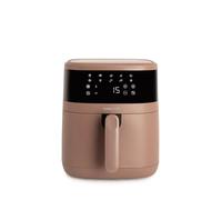 CREATE/AIR FRYER DUAL HEAT/Freidora de aire 6.5 L con doble resistencia moca/Calor arriba y abajo, 6-7 raciones, 10 programas, control táctil, control de tiempo y tempertura, 1550+400W