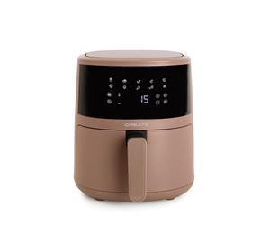 CREATE/AIR FRYER EASY/Freidora de aire 4.5 L moca/Capacidad 5-6 raciones, 10 programas, panel de control táctil, control de tiempo y tempertura, 1400W