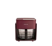 CREATE/AIR FRYER STUDIO CRYSTAL/Freidora sin aceite 4.2 L sin vaporizador de agua burgundy/Capacidad 5-6 raciones, 6 programas, bandeja de cristal, control de tiempo y tempertura, 1300W