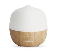CREATE/Aroma Studio/Difusor de Aromas y humidificador Madera Natural/Emite Vapor Frio con propiedades Humectantes y de Aromaterapia, 7 Colores de Luces LED programables, 120ml, 5W