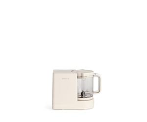 CREATE/BABY CHEFBOT/Robot de cocina esterilizador multifunción para bebés blanco roto/Libre de BPA, 6 funciones, programable, doble altura para biberones, 700W