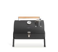 CREATE/BBQ SMOKEY COMPACT/Barbacoa ahumadora de carbón portátil negro/De acero inoxidable, control de temperatura, ligera y transportable, fácil de montar