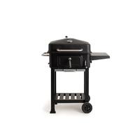 CREATE/BBQ SMOKEY PRO/Barbacoa ahumadora de carbón/Con regulador de brasas, mesa auxiliar plegable, parrilla superior, fácil de limpiar