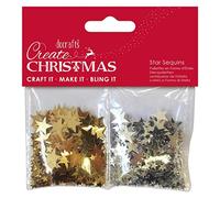 Create Christmas Lentejuelas, Gold & Silver, talla única