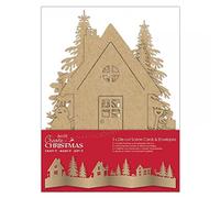 Create Christmas Tarjeta y sobre, marrón