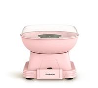 CREATE/COTTON CANDY MAKER/Máquina de algodón de azúcar Rosa / 500W, diseño retro, patas antideslizantes, sitema de seguridad anti recalentamiento