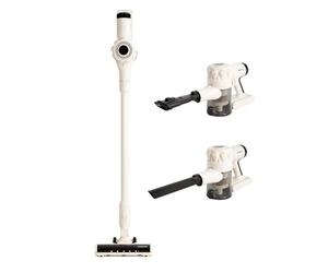 CREATE / Cyclone Force/Aspiradora Vertical sin Cable Blanco Roto/Sin Cable, 2 Accesorios, tecnología Anti-enredos, autonomía de hasta 55 min, 25.9V, Filtro HEPA, 350W
