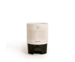 CREATE/Deshumidificador mini 600ml blanco roto/Sistema de apagado automático, eco-friendly, pequeño y manejable, fácil de usar, sistema Peltier, 22W