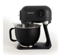 CREATE/DOWNMIX RETRO/Amasadora de rotación planetaria Negro/Bowl 5L, cabezal inclinable, accesorios intercambiables, 6 velocidades, pantalla digital, 1200W