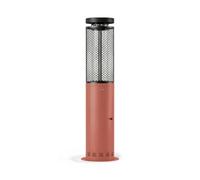 CREATE/FIRE ROUND PELLET HEATER/Estufa de exterior de pellets sin humo terracota con power bank/Libre de humos, control de la llama, cobertura 9m2, consumo 3 horas y media, 17.5 kW
