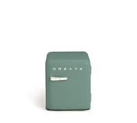 Create Frigorífico Mini Retro 48L R600a Eco Friendly Verde/Mármol F