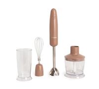 CREATE/FULLMIX RETRO/Batidora de mano moca/Bate, mezcla y monta, 6 velocidades, vaso medidor 600ml, libre de BPA, vaso para triturar 500 ml, 1000W