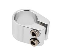 Create idea 1 abrazadera para tija de sillín de bicicleta de 25,4 mm de aleación de aluminio, clip de tubo de sillín para bicicleta de montaña, bicicleta plegada, color plateado