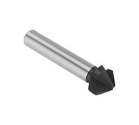 Create idea 1 Broca Avellanadora de 90 Grados 3 Chaflanes Estriados Fresa de 16,5 Mm M35 Acero de Alta Velocidad Brocas de Enrutador Avellanadora Recubiertas de TiAIN 60 Mm X 10 Mm Aptas para Metales