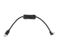Create idea 1 cable de carga USB 2.0 a mini USB de ángulo ascendente de 90 grados con interruptor de encendido/apagado, cable de extensión para PC, portátil, móvil, coche, GPS (30 cm)
