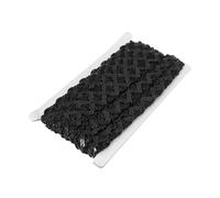 Create idea 1 cinta decorativa brillante con purpurina de 13 m de lentejuelas adecuada para costura, manualidades, ropa, decoración de vestidos (negro)