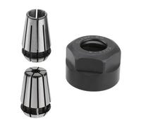 Create idea 1 Juego de Tuercas Sujeción con Resorte ER11 Pinza Sujeción 1/4 Pulgada ER11 Pinza Sujeción 1/8 Pulgada con Tuerca Sujeción ER11 Adecuada Máquina Grabado CNC Torno Herramienta Fresado