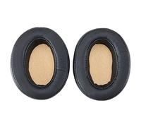 Create idea 1 par de almohadillas para orejas con red marrón de repuesto compatible con auriculares Sennheiser Momentum 2.0 sobre la oreja, almohadillas negras de piel sintética