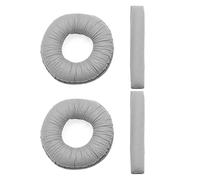 Create idea 1 Par de Almohadillas Y 2 Almohadillas para Diadema Compatible con Sennheiser PX100 PX100-II PX200 PX200-II Almohadillas para Auriculares Piezas de Reparación de Auriculares Gris