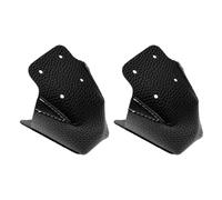 Create idea 1 par de protectores antifricción de piel sintética con 4 agujeros para patines de ruedas, accesorios de repuesto, color negro