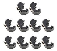 Create idea 10 abrazaderas de carcasa de cable de freno de horquilla de bicicleta, guías de manguera de freno, cable de horquilla delantera, hebillas fijas en forma de C, 5,5 mm de diámetro interior