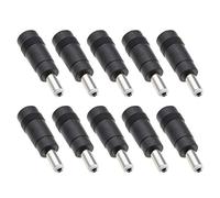 Create idea 10 conectores hembra de 5,5 mm x 2,1 mm a conector macho de 5,5 mm x 2,5 mm para aplicaciones de cámaras CCTV