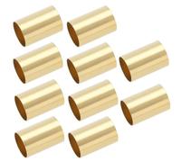 Create idea 10 fundas de latón de 6,35 mm de diámetro exterior de 6,04 mm de diámetro interior para guitarra, casquillo de latón para convertir eje dividido en sólido