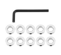 Create idea 10 Piezas de Collares de Bloqueo de Eje de 8mm Anillos de Bloqueo de Tornillo de Avance T5 Anillo de Fijación de Tornillo de Acero Inoxidable para Impresora 3D con Llave Hexagonal