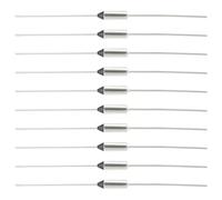 Create idea 10 Piezas de Fusible Térmico de Temperatura de Metal DF152S 152 °C 305,6 °F 10 A 250 V para Transformador de Motor Eléctrico Industrial Y Doméstico