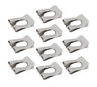 Create idea 10 Piezas Sujetadores Clip Horquilla para Diámetro Pasador M6 Sujetadores Velocidad Níquel 65 Manganeso Abrazaderas Clips de Tuerca en U Tornillos (14,2 X 11,3 X 6 Mm)